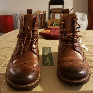 Clark's Montacute lord dark tan brun foncé